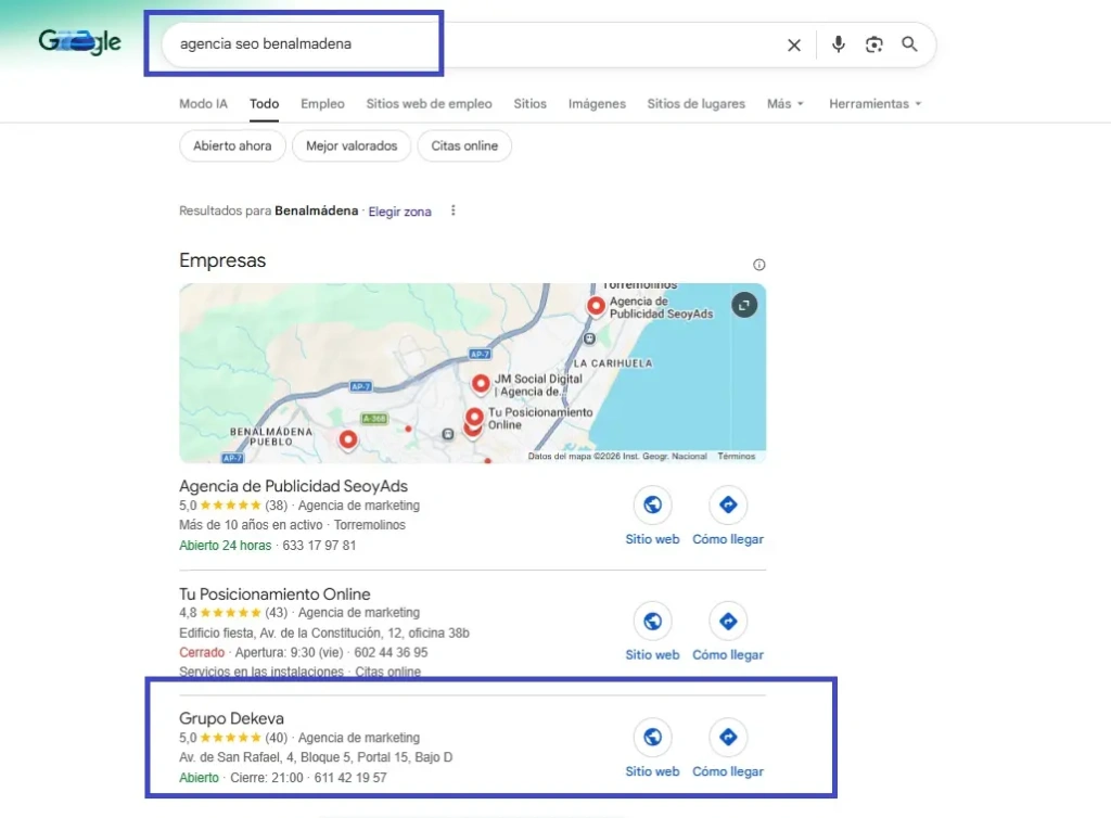 agencia seo grupo dekeva