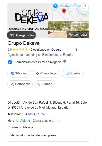 agencia seo grupo dekeva ficha